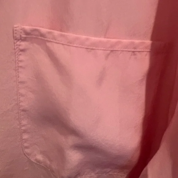 Talbots women’s Casual Long-Sleeve Button-Down Shirt — Pink 3XL - Picture 3 of 7